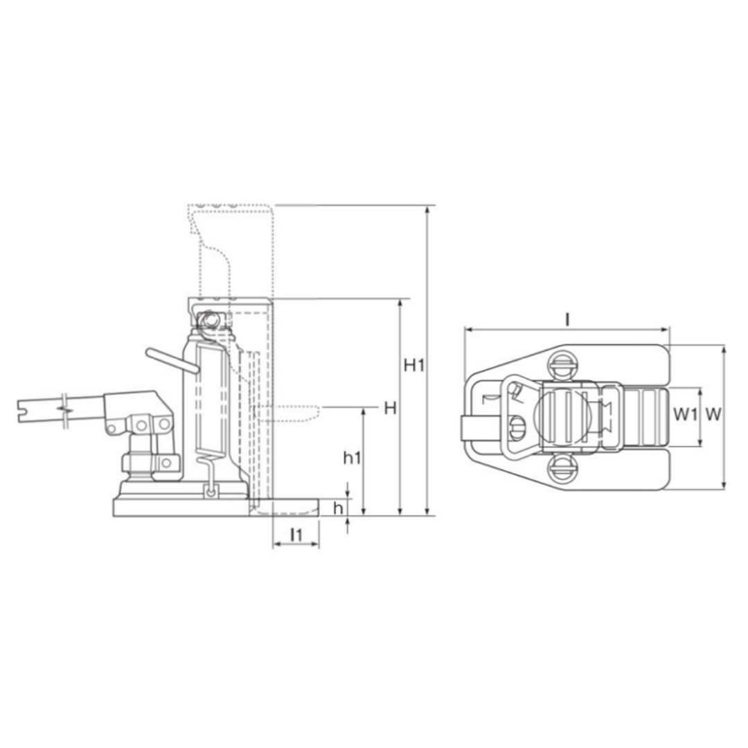 マサダ製作所 MHC-2RS-2 - 2トン爪付オイルジャッキ | カー用品